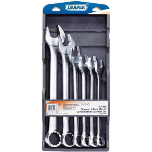 Draper - Hi-Torq&174 Metric Combination Spanner Set (6 Piece) (26695)
