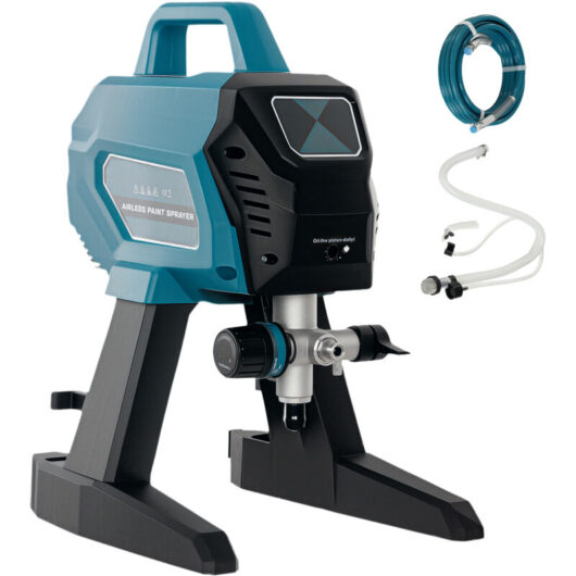HOMCOM Airless Paint Sprayer, Wall Spray Gun for DIY Painting, 200 Bar