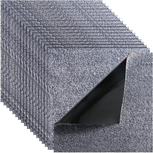 Mophorn Carpet Tiles 457x457 mm, 10-Pack Peel and Stick Squares, Self-Adhesive Floor Covering for 2.1m2, Soft and Padded for Easy DIY Installation in