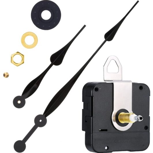 Mumu - Quartz Clock Movement Replacement Clock Mechanism with 12' Long Hands for diy Clocks