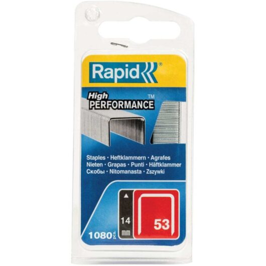 Rapid - 40109506 53/14B 14mm Galvanised Staples (Pack 1080) RPD40109506