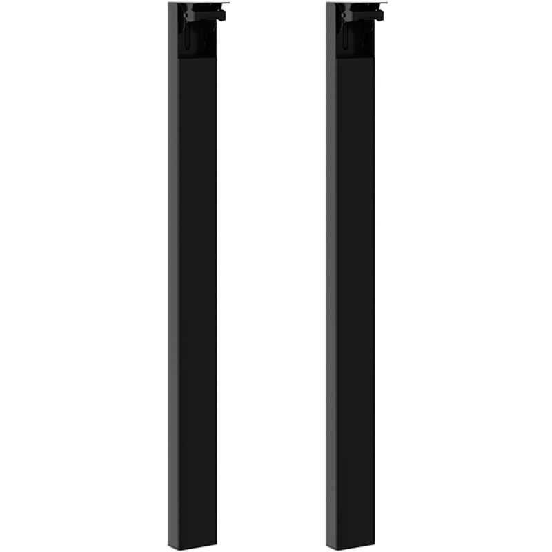 Set of 2 Folding Metal Table Legs 73cm Height