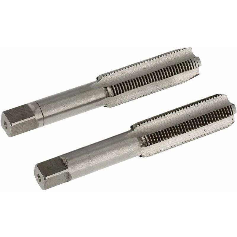 Set of 2 M14 x 1.25 mm Taps, High Precision Threading Tool for Metal, Wood and Plastic
