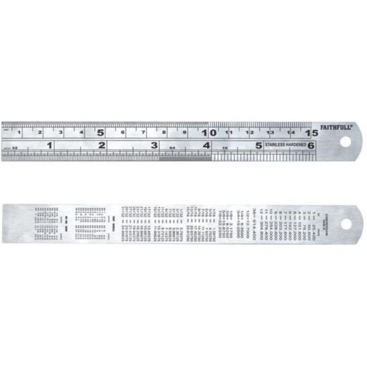 Steel Rule 150mm / 6in x 19mm FAIRULE150SS - Faithfull