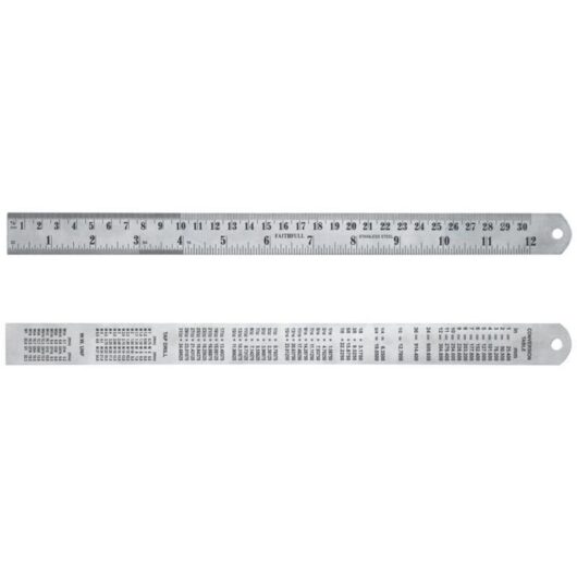 Steel Rule 300mm / 12in x 25mm FAIRULE300SS - Faithfull