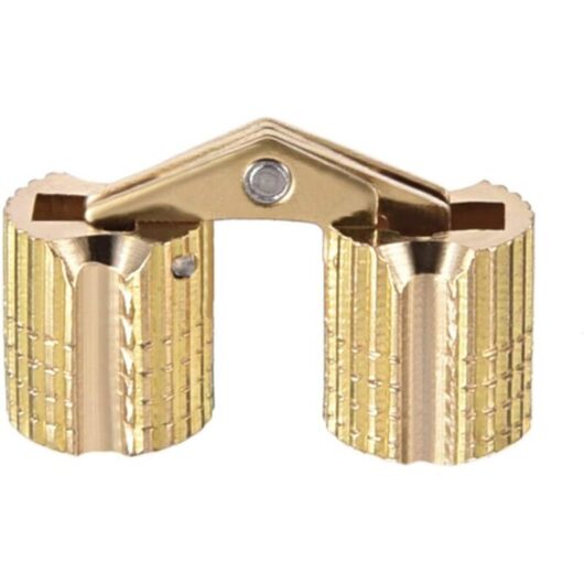 Tinor - 2pcs Cylindrical Hinge Invisible Hinge Door Cupboard Cabinet 8mm angle open 180°